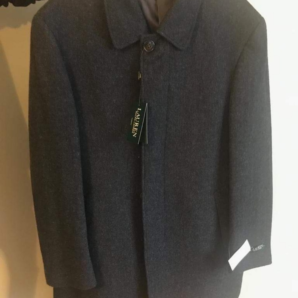 Ralph Lauren mens Jake Solid Wool-Blend Overco